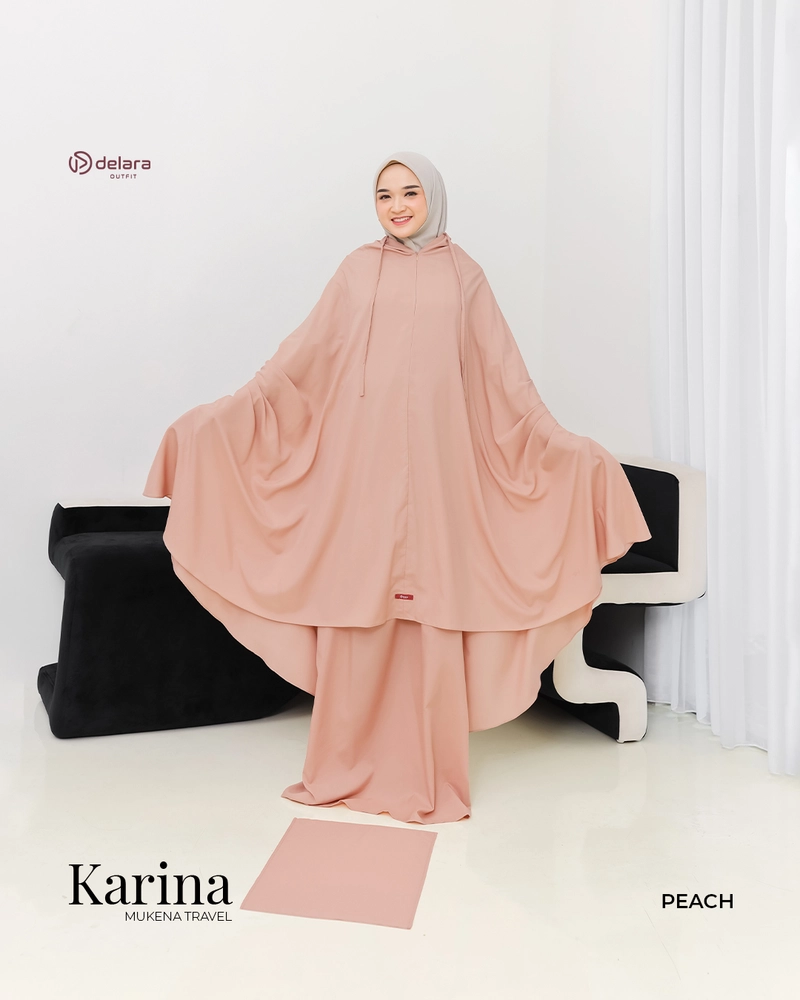 Product image MUKENA KARINA JUMBO PEACH